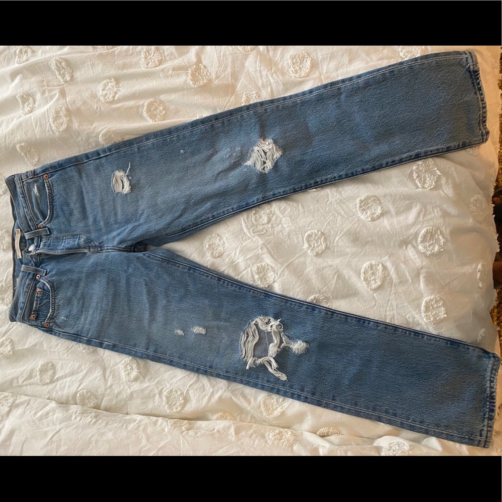 Levi wedgie straight high rise jeans